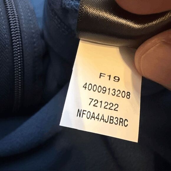 The North Face Men's Glacier Full Zip Fleece Jacket Navy Blue Medium - Picture 5 of 6